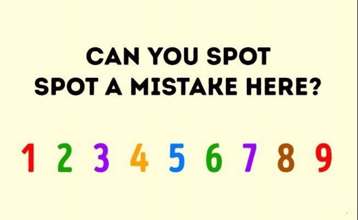Find the mistake quiz Raise Your Brain